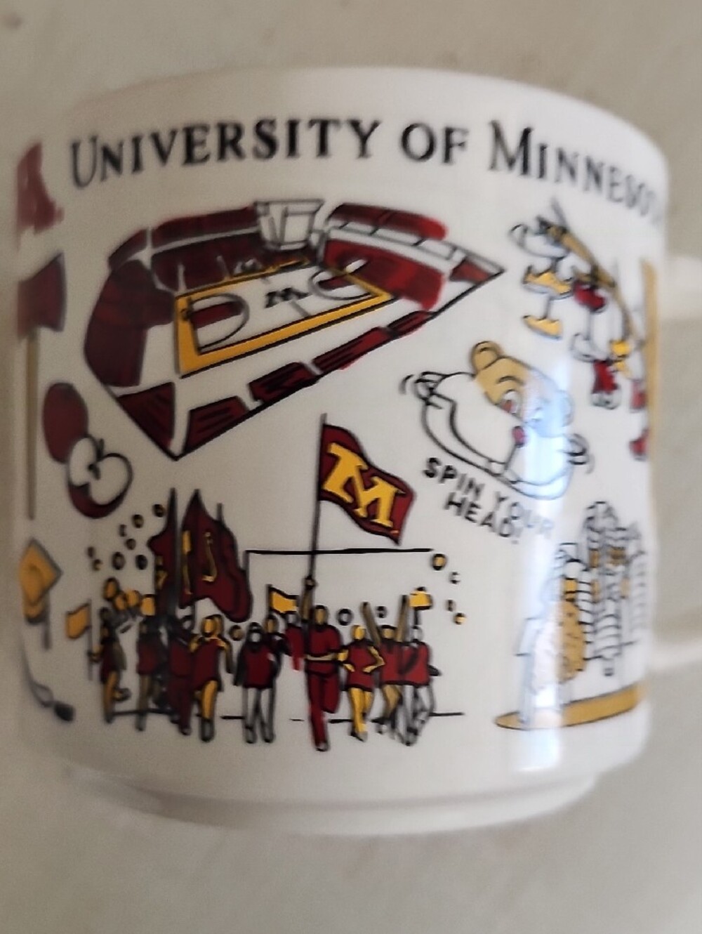 University of Minnesota White Collegiate Mug - Picture 5 of 6
